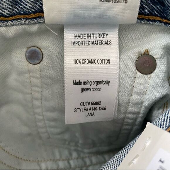 AGOLDE Lana Mid Rise Vintage Straight Jean in Backdrop Size 24 NWT - Picture 11 of 11